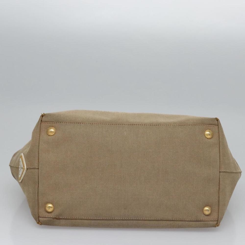 PRADA Tote Bag Canvas Beige Auth BD737 - Picture 6 of 16